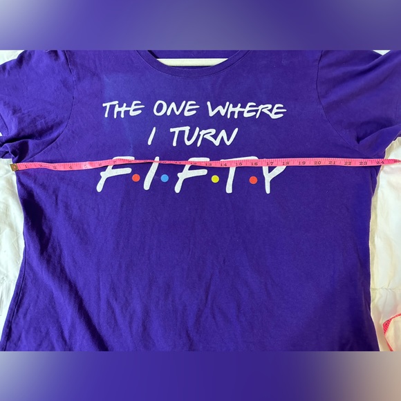 The One Where I Turn FIFTY T-shirt - Purple - Size XXL - Picture 8 of 9
